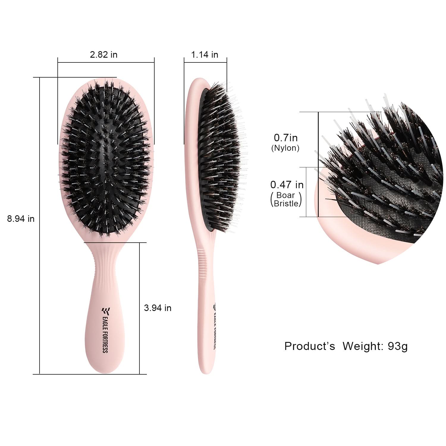Boar Bristle Hair Brush